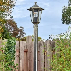 Luminaires Rustiques-hofstein Loria Réverbère, Eclairage de chemin Brun, Or, 1 lumière