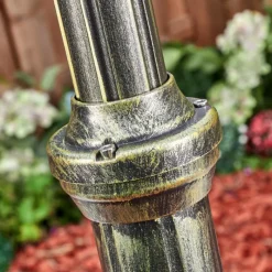 Luminaires Rustiques-hofstein Loria Réverbère, Eclairage de chemin Brun, Or, 1 lumière