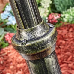 Luminaires Rustiques-hofstein Loria Réverbère, Eclairage de chemin Brun, Or, 1 lumière