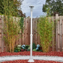 Luminaires Rustiques-hofstein Loria Réverbère, Eclairage de chemin Blanc, 1 lumière