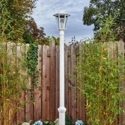 Luminaires Rustiques-hofstein Loria Réverbère, Eclairage de chemin Blanc, 1 lumière