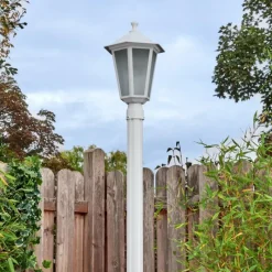 Luminaires Rustiques-hofstein Loria Réverbère, Eclairage de chemin Blanc, 1 lumière
