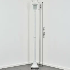 Luminaires Rustiques-hofstein Loria Réverbère, Eclairage de chemin Blanc, 1 lumière