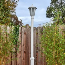 Luminaires Rustiques-hofstein Loria Réverbère, Eclairage de chemin Blanc, 1 lumière