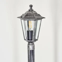 Luminaires Rustiques-hofstein Loria Réverbère, Eclairage de chemin Noir, Argenté, 1 lumière
