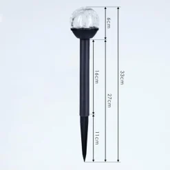 hofstein Lot de 3 lampes solaires Colognole LED Noir, 1 lumière