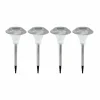 Luminaires Eglo Lot de 5 lampes solaires Eglo SHINE LED Acier inoxydable, 4 lumières