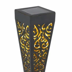 Luminaires Rustiques-Luminaires Globo Lighting Lot de 3 lampes solaires Globo SOLAR LED Noir, 1 lumière