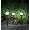 Luminaires Rustiques-Luminaires Globo Lighting Lot de 3 lampes solaires Globo LED Noir, 1 lumière
