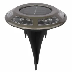 Luminaires Globo Lighting Lot de 2 lampes solaires Globo LED Cuivre, Noir, 12 lumières