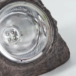 hofstein Lot de 3 lampes solaires Sameo LED Brun, 4 lumières