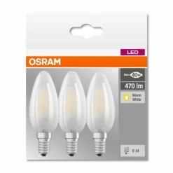 Luminaires Osram Lot de 3 Osram LED E14 4,5 Watt 2700 Kelvin 470 Lumen