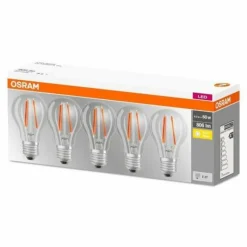 Luminaires Osram Lot de 5 Osram LED E27 7 Watt 2700 Kelvin 806 Lumen