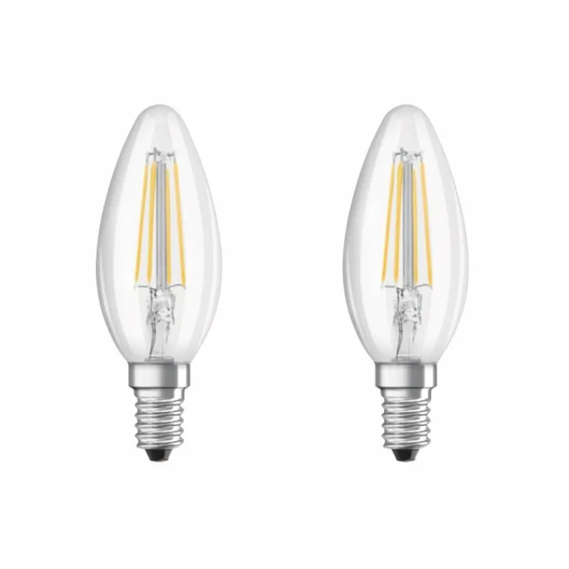Luminaires Osram Lot de 2 Osram LED E14 4 Watt 2700 Kelvin 470 Lumen