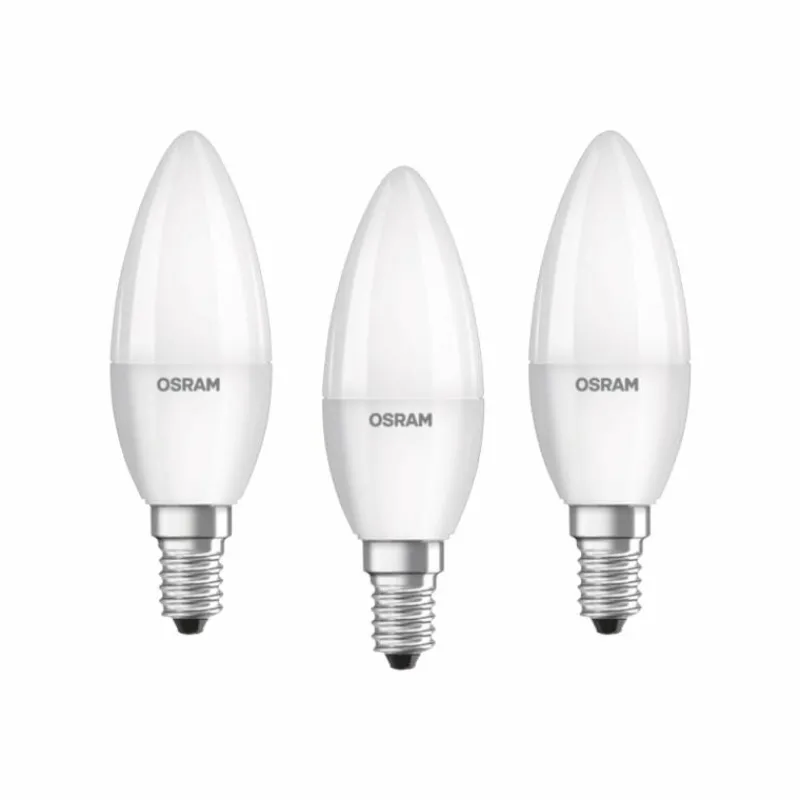 Luminaires Osram Lot de 3 Osram LED E14 5,7 Watt 2700 Kelvin 470 Lumen