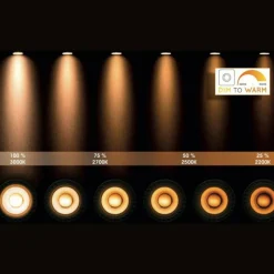 Luminaires Lucide Lucide LED GU101 x 5 Watt 22003000 Kelvin 320 Lumen