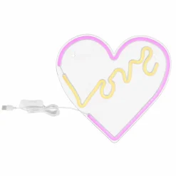 Luminaires Globo Lighting Luminaire déco Globo LOVE LED Transparent, 1 lumière* Éclairage Led