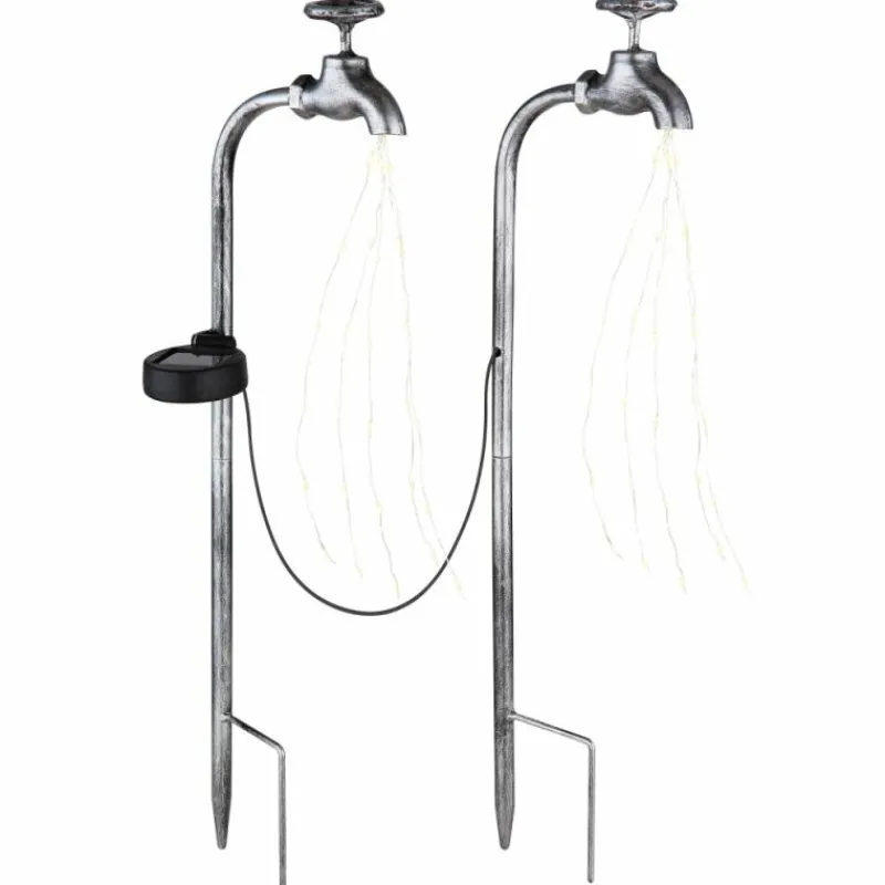 Luminaires Globo Lighting Luminaire déco Globo SOLAR LED Noir, Argenté, 60 lumières