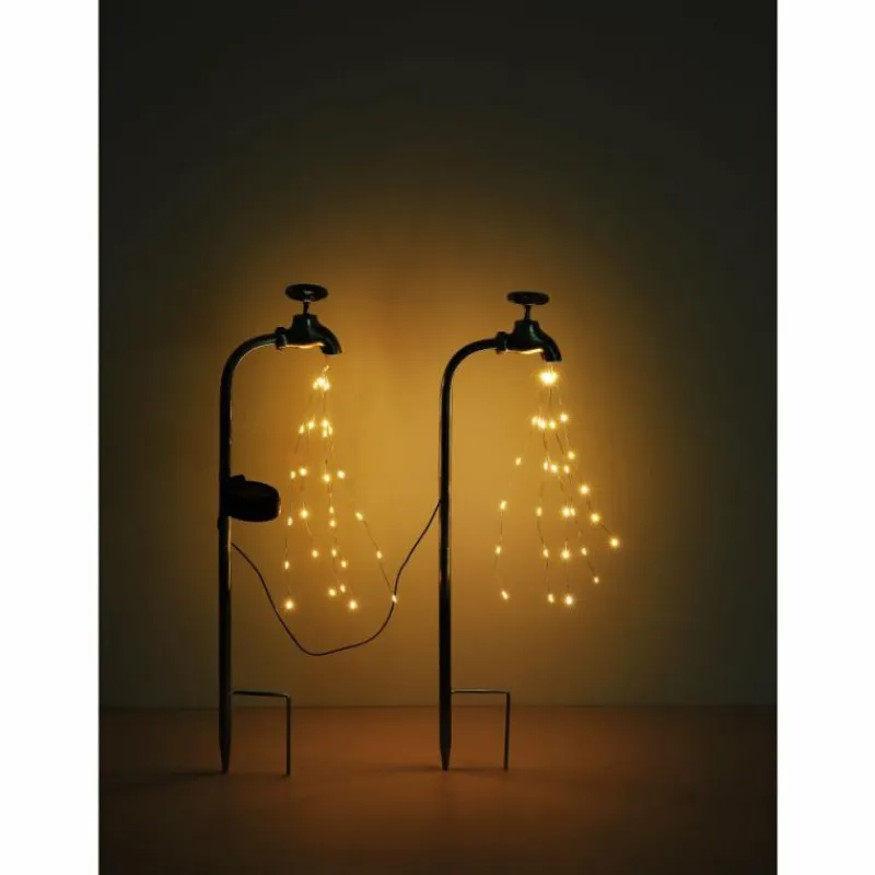 Luminaires Globo Lighting Luminaire déco Globo SOLAR LED Noir, Argenté, 60 lumières