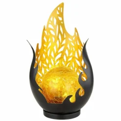 Luminaires Rustiques-Luminaires Globo Lighting Luminaire déco Globo SOLAR LED Or, Noir, 1 lumière