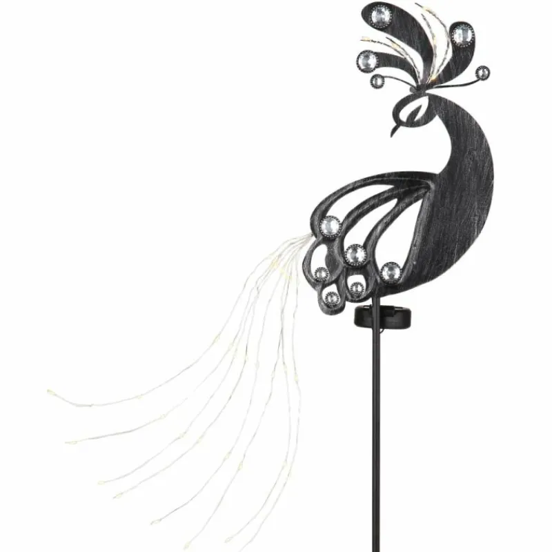 Luminaires Globo Lighting Luminaire déco Globo SOLAR LED Argent Oxydé, Noir, 39 lumières