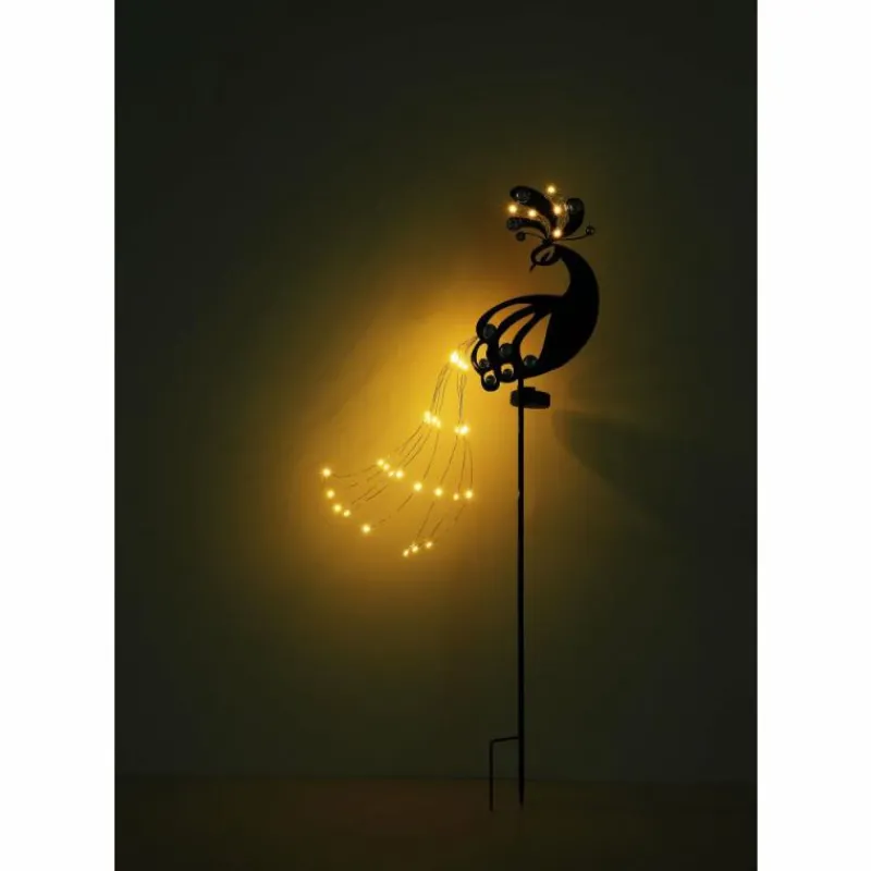 Luminaires Globo Lighting Luminaire déco Globo SOLAR LED Argent Oxydé, Noir, 39 lumières