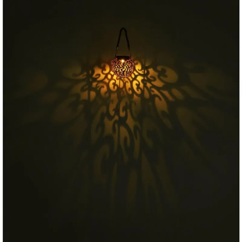 Luminaires Globo Lighting Luminaire déco Globo SOLAR LED Argent Oxydé, Cuivre, 1 lumière