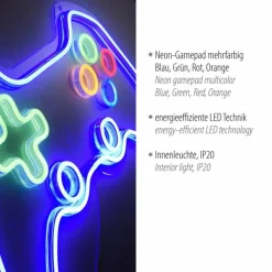 Luminaires Leuchten Direkt Luminaire déco Leuchten-Direkt NEON-GAMER LED Multicolore, 1 lumière* Éclairage Led