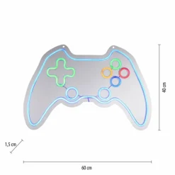 Luminaires Leuchten Direkt Luminaire déco Leuchten-Direkt NEON-GAMER LED Multicolore, 1 lumière* Éclairage Led