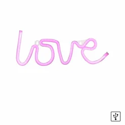 Luminaires Leuchten Direkt Luminaire déco Leuchten-Direkt NEON-LOVE LED Rose, 1 lumière* Éclairage Led