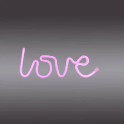 Luminaires Leuchten Direkt Luminaire déco Leuchten-Direkt NEON-LOVE LED Rose, 1 lumière* Éclairage Led