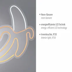 Luminaires Leuchten Direkt Luminaire déco Leuchten-Direkt NEON-BANANE LED Jaune, Blanc, 1 lumière* Éclairage Led