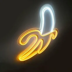 Luminaires Leuchten Direkt Luminaire déco Leuchten-Direkt NEON-BANANE LED Jaune, Blanc, 1 lumière* Éclairage Led