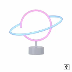 Luminaires Leuchten Direkt Luminaire déco Leuchten-Direkt NEON-SATURN LED Blanc, 1 lumière* Éclairage Led