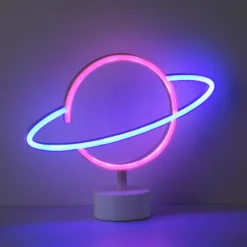 Luminaires Leuchten Direkt Luminaire déco Leuchten-Direkt NEON-SATURN LED Blanc, 1 lumière* Éclairage Led