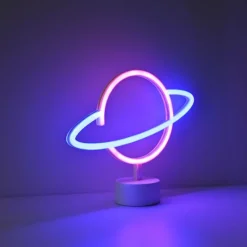 Luminaires Leuchten Direkt Luminaire déco Leuchten-Direkt NEON-SATURN LED Blanc, 1 lumière* Éclairage Led