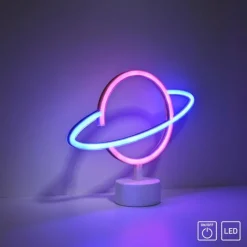 Luminaires Leuchten Direkt Luminaire déco Leuchten-Direkt NEON-SATURN LED Blanc, 1 lumière* Éclairage Led