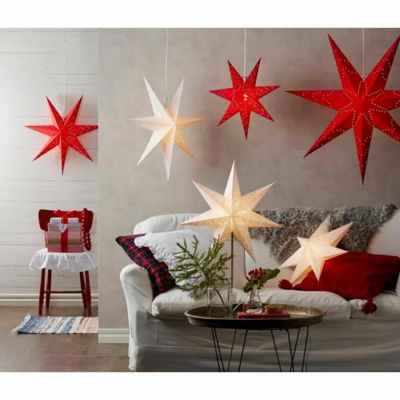 Luminaires Rustiques-Star Trading Luminaire déco Star-Trading GALAXY Rouge, 1 lumière