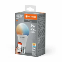 Luminaires Ledvance B22d 9 Watt CCT (couleurs réglables) dimmable 806 Lumen