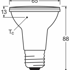 Luminaires Ledvance E27 LED 6.4 Watt blanc chaud dimmable 350 Lumen