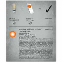 Luminaires Ledvance G9 LED 3.5 Watt blanc chaud dimmable 320 Lumen