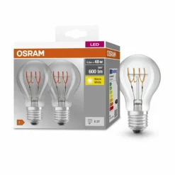 Luminaires Osram E27 5.9 Watt blanc chaud 600 Lumen
