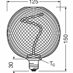Luminaires Osram E27 3.5 Watt blanc chaud dimmable 170 Lumen