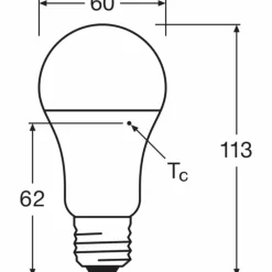Luminaires Osram E27 10 Watt blanc neutre 1055 Lumen