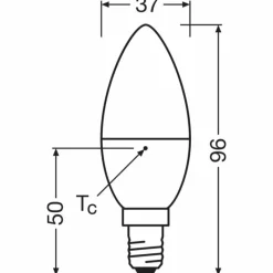 Luminaires Osram E14 3.3 Watt blanc neutre 250 Lumen