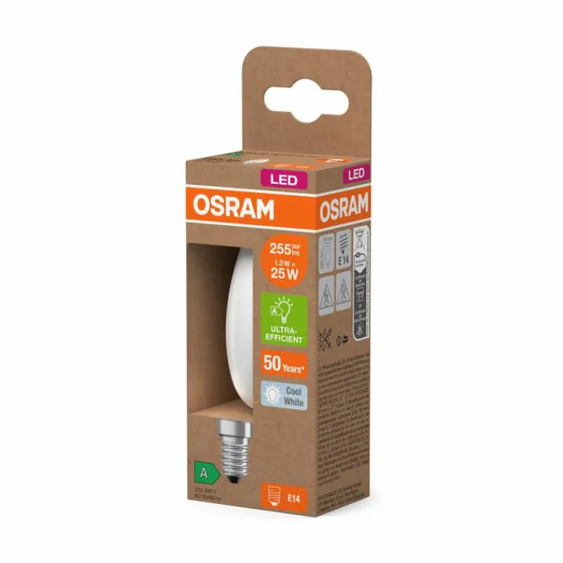 Luminaires Osram E14 1.2 Watt blanc neutre 255 Lumen