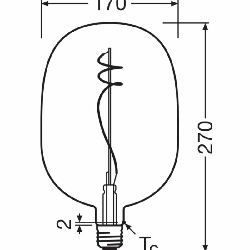 Luminaires Osram E27 4.5 Watt blanc chaud 150 Lumen