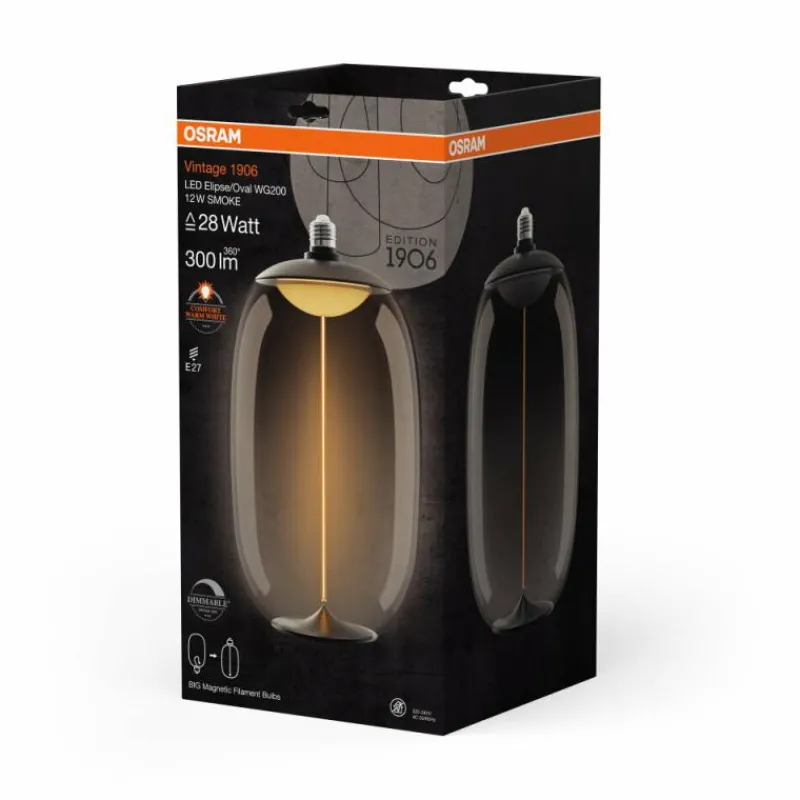 Luminaires Osram E27 12 Watt blanc chaud dimmable 300 Lumen