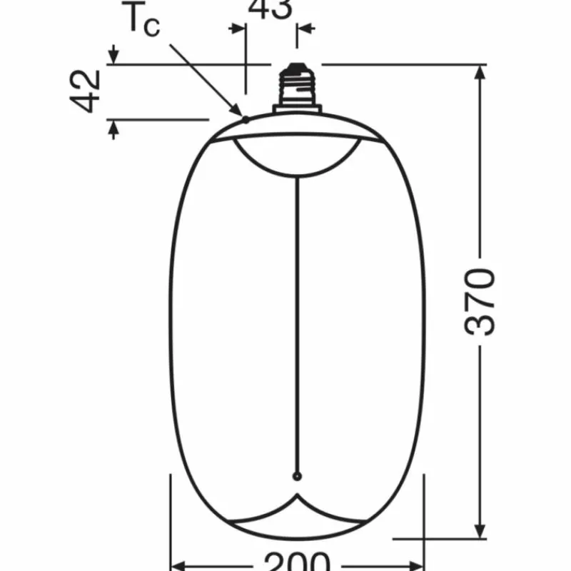 Luminaires Osram E27 12 Watt blanc chaud dimmable 300 Lumen