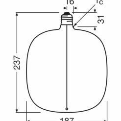 Luminaires Osram E27 4.8 Watt blanc chaud dimmable 100 Lumen
